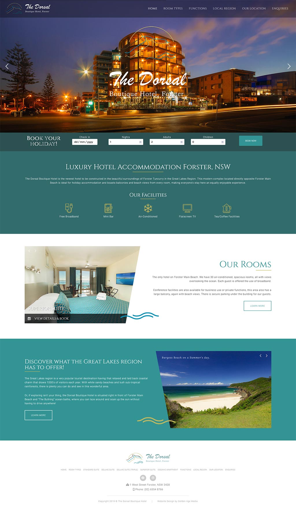 Website Design Client - The Dorsal Hotel